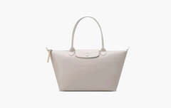 Longchamp Le Pliage City Leather Shoulder Bag "Paper"