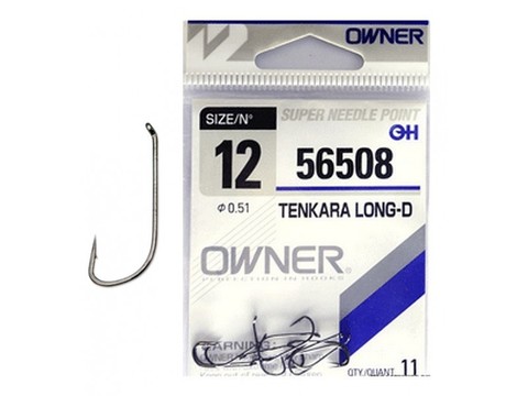 56508 № 12 Крючки OWNER Tenkara Long-D/ продажа от 5 уп.