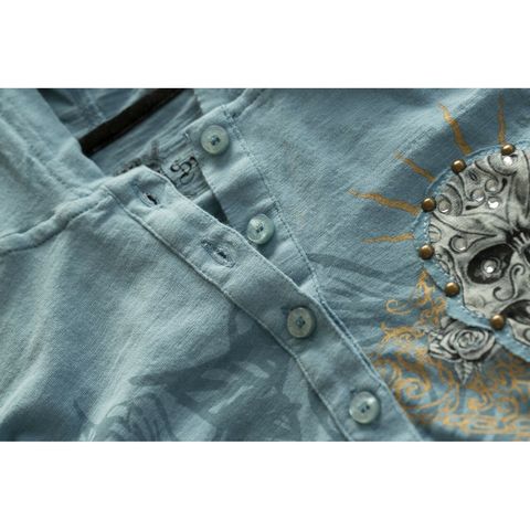 Rebel Spirit | Футболка лонгслив женская GBKH100366 пуговицы спереди