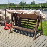 Садовые качели из дерева Floresta Wenge (лиственница)