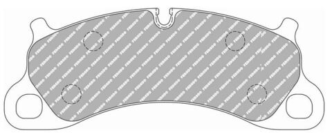 FCP4955H Тормозные колодки дисковые спортивые DS2500