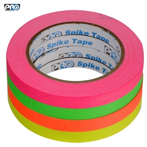 Скотч ProTapes Pro Cloth Tape Set 4 шт (1,3 см x 18 м) флуоресцентный для сцены и осветительного оборудования