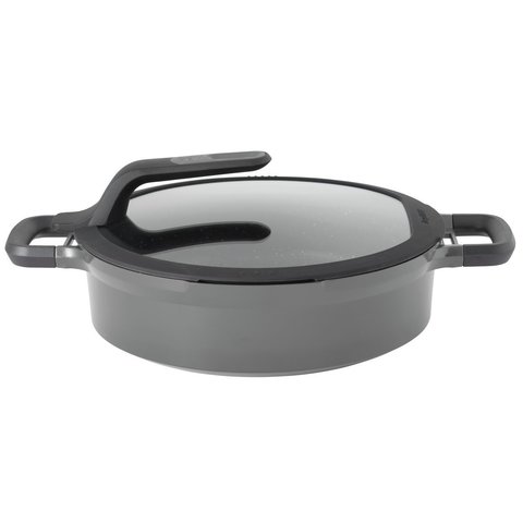 Сотейник с двумя ручками с крышкой 28см 4,6л Gem grey