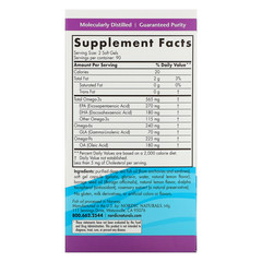 Nordic Naturals, Complete Omega, лимонный вкус, 1000 мг, 180 гелевых капсул