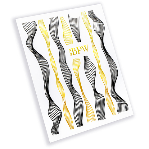 BlooMaX Силиконовые ленты черные-золото