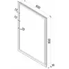 Зеркало с подсветкой ART&MAX MONZA AM-Mon-600-800-DS-F