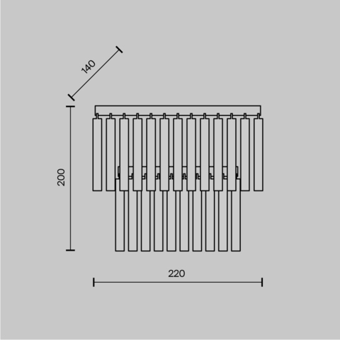 Настенный светильник Maytoni Colonne MOD093WL-01BS
