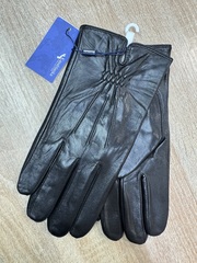 Перчатки.Мужские.Кожаные.Люкс качества. Подклад: трикотаж-шерсть. 5 шт в упаковке.