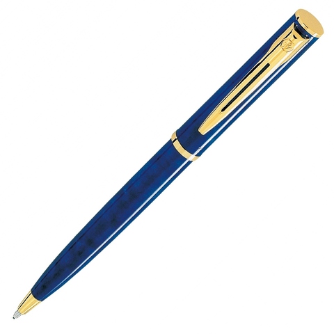 Ручка шариковая Waterman Apostrophe Lacquer Blue Marble GT, F (S0702860)