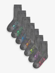 Носки хлопковые для мальчика Next B60-155, 7 шт., Серый