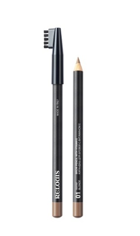 RELOUIS Карандаш для бровей с витамином Е тон 01 warm blond (Италия)