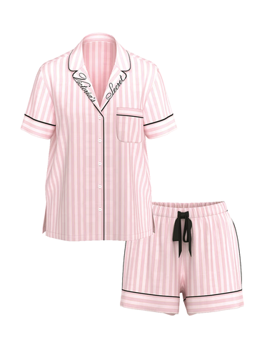 ФЛАНЕЛЕВАЯ ПИЖАМА С ШОРТАМИ