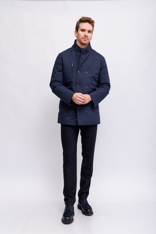 DIEGO M Пуховик двубортный с воротником-стойкой