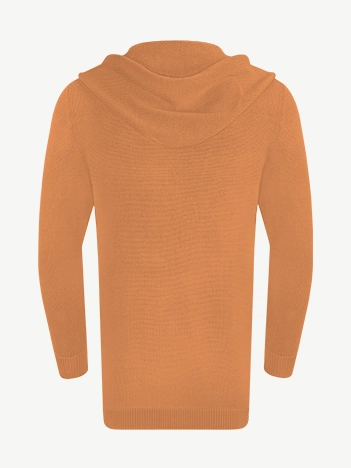 Кардиган с капюшоном из мягкой шерсти