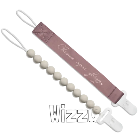 Paomma Набор держателей для пустышки 2шт Taupe/Buttercream