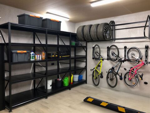 Металлические стеллажи для гаража