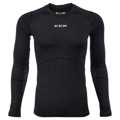 Верх компресс. с длин.рукавами CCM COMPR T GRIP JR L черн