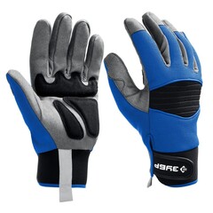 ЗУБР МОНТАЖНИК, L (9), профессиональные комбинированные перчатки, для тяжелых мех. работ, антивибрационные, Профессионал (11475-L)