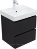 Aquanet 367324 Тумба с раковиной Вега 2.0 50 (Ирис T) 2 ящ. цв. черный (367324)