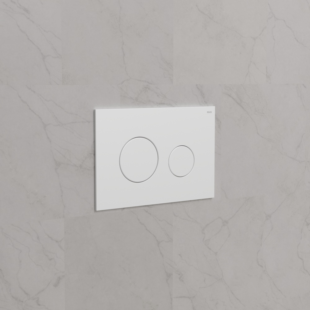 Панель смыва RIVO Touch Neo Белый матовый