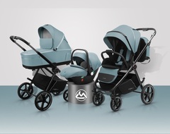 Детская коляска Luxmom 812 3в1 (синий)