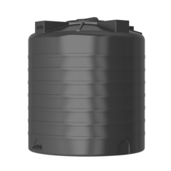 Ёмкость пластиковая пищевая Акватек ATV-1500 с поплавком 1500 л. вертикальный (126x126x142см;черный) - арт.555977
