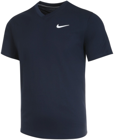 Теннисная футболка мужская Nike Court Dri-Fit Victory - obsidian/obsidian/white