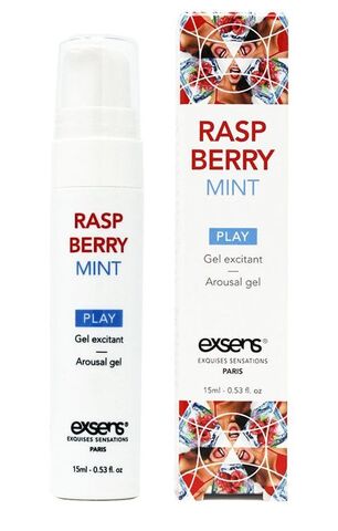 Возбуждающий гель Raspberry Mint с ароматом малины и мяты - 15 мл. - Exsens D882225