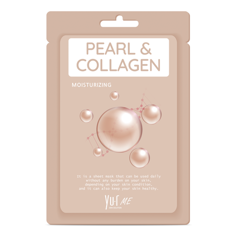 Yu.R Me Pearl & collagen sheet mask Маска тканевая с коллагеном и экстрактом жемчуга