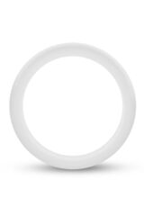 Белое люминесцентное эрекционное кольцо Silicone Glo Cock Ring - 