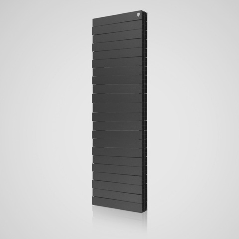 Радиатор биметаллический  PianoForte Tower Noir Sable (черный)  - 18 секций