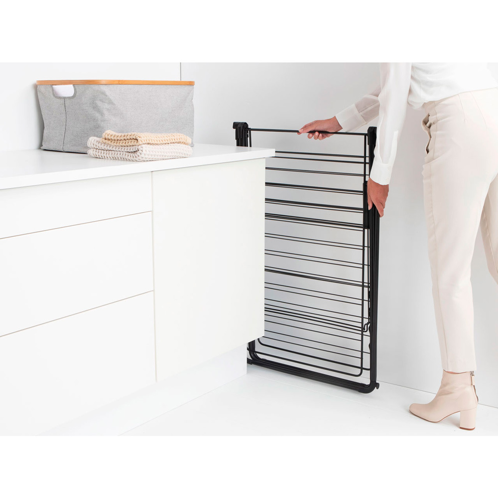 Сушилка напольная с перекладиной HangOn (25 м навески), Черный матовый, арт. 403521 - фото 11