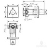 Переключатель на 3 потребителя Toto Showers DB351RVE