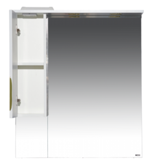 Зеркало-шкаф MISTY Престиж - 80 (левое) золотая патина