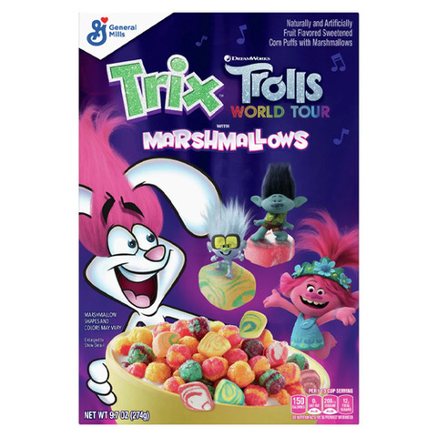 Готовый завтрак Trix Trolls marshmallows 274 гр