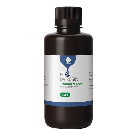Фотополимер Anycubic Plant-based, полупрозрачный зеленый (0,5 кг)