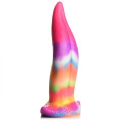 Фантазийный люминесцентный стимулятор-язык Unicorn Kiss Unicorn Tongue Glow-in-the-Dark Silicone Dildo - 21,3 см. - 