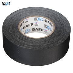 Скотч ProTapes Pro Gaffer Tape 5см x 50м текстильный. Цвет черный. Для сцены и осветительного оборудования.