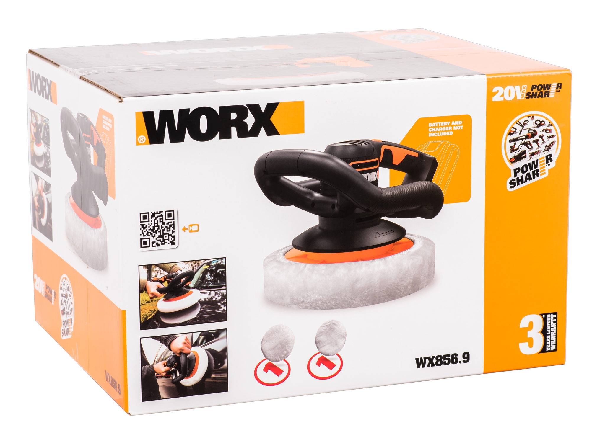 Аккумуляторная полировальная машина WORX WX856.9 20 В