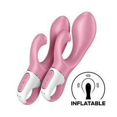 Розовый вибратор-кролик с расширением Air Pump Bunny 2 - 20,4 см. - 