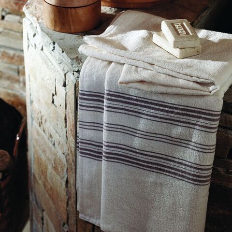 Пештемаль 100x200 Hamam Suite Spa Pamuk слоновая кость/дым