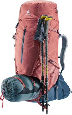 Картинка рюкзак туристический Deuter Aircontact X 70+15 SL Redwood-Ink - 8
