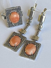 Хелли (кольцо + серьги из серебра)