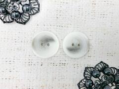Пуговицы, d 2,5 см, молочный