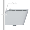 Berges 43347 Комплект : инсталляция АТОМ Line кнопка матовый хром, унитаз FLOE S Rimless 51 см, сиденье тонкое дюропласт, микролифт, быстросъем