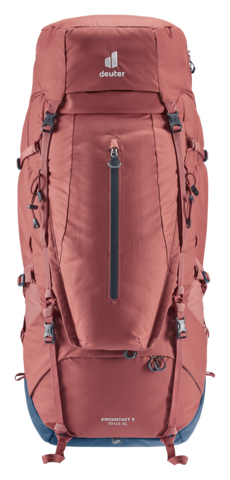 Картинка рюкзак туристический Deuter Aircontact X 70+15 SL Redwood-Ink - 9
