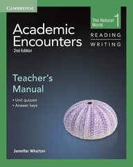 Academic Encounters Level 1 Teacher's Manual Reading and Writing 2nd Edition. Книга для учителя