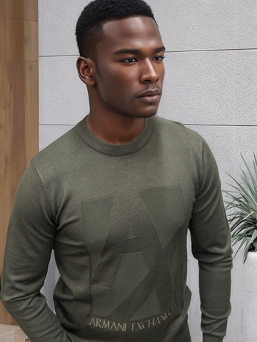 Свитер armani 200111green