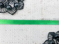 Лента атласная, ш. 0,5 см, светло-травяной