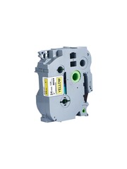 Кассета с лентой S'OK by Sakura Printing TZE651 для Brother, черный на желтом, 24мм, 8м, наклейка